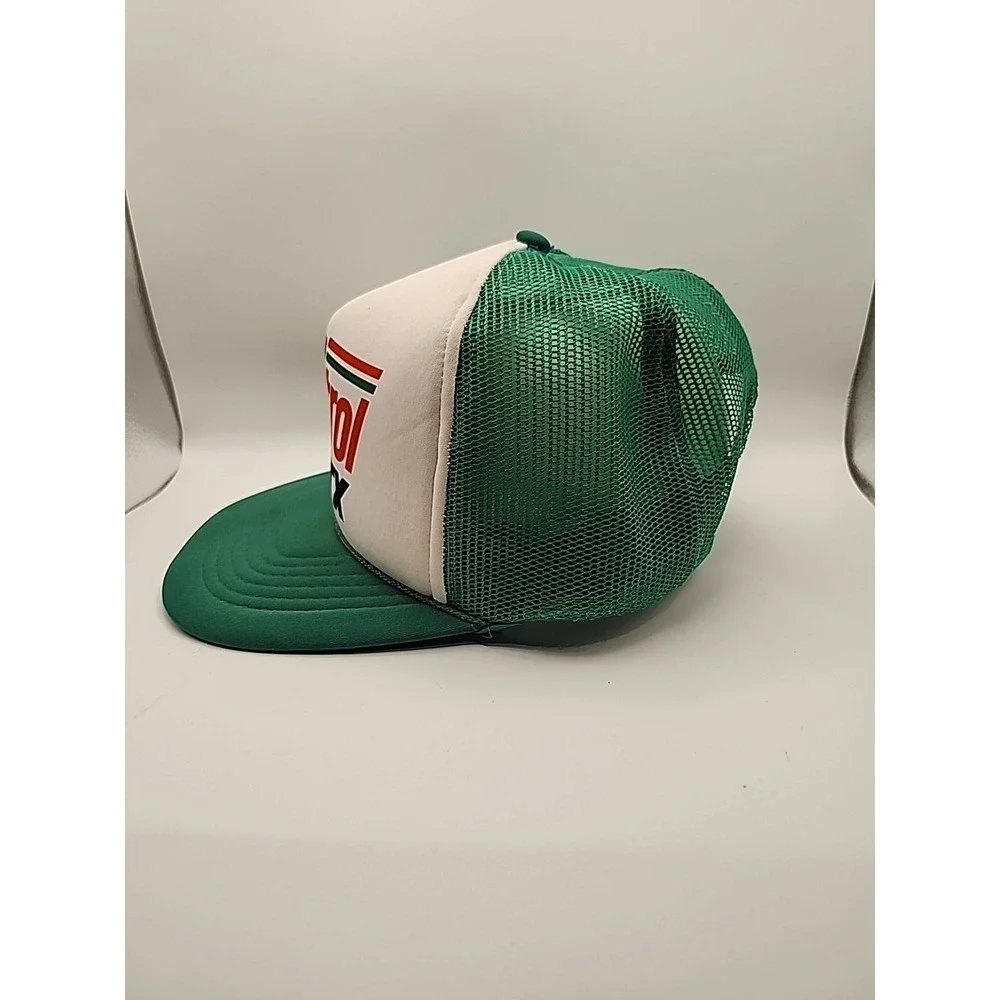 Vintage Team Castrol GTX Racing Trucker Snapback Hat Cap Drag Racing